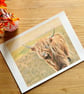 Highland  Cow Giclee print - Image 4