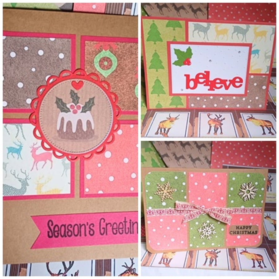 Set of 3 Christmas Cards