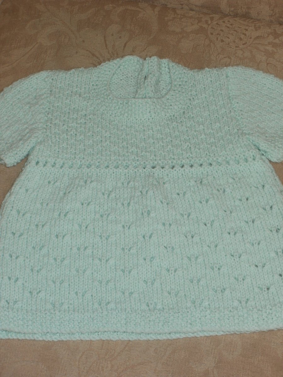 Hand knitted child's dress