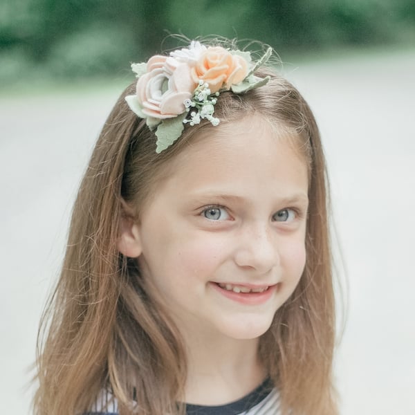 Summer Flower Headband, Boho Flower Crown, Ranunculus Headband