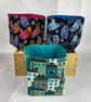 Cats fabric basket, Cats storage bin, 3 options, Handmade - Image 1