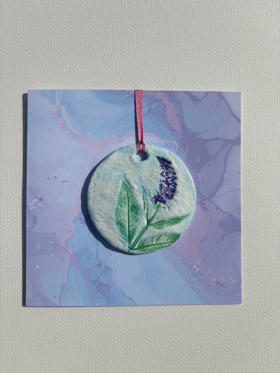 Buddleia butterfly bush card 