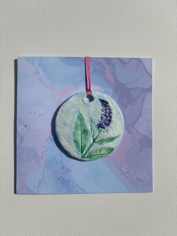 Buddleia butterfly bush card 