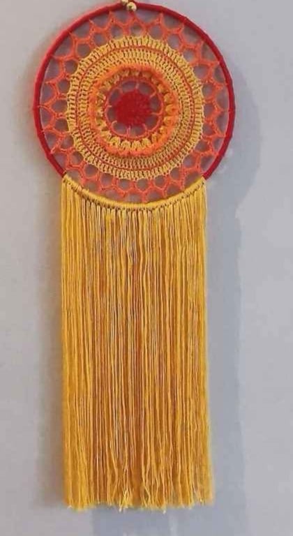Colourful Crochet Dreamcatcher 