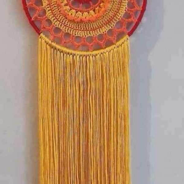 Colourful Crochet Dreamcatcher 