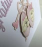 New baby card. Baby twins card.  Card for twin girls. Ref 012.  - Image 4