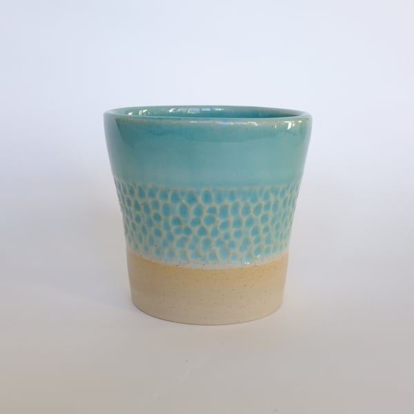 Turquoise plant pot I