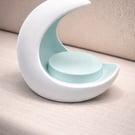 Moon shaped eco-resin tealight holder