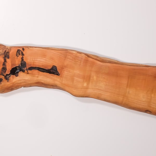 Apple wood live edge charcuterie board, table runner, serving platter and cheese