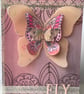 Pretty multi layered butterfly Fly greetings card - Image 1