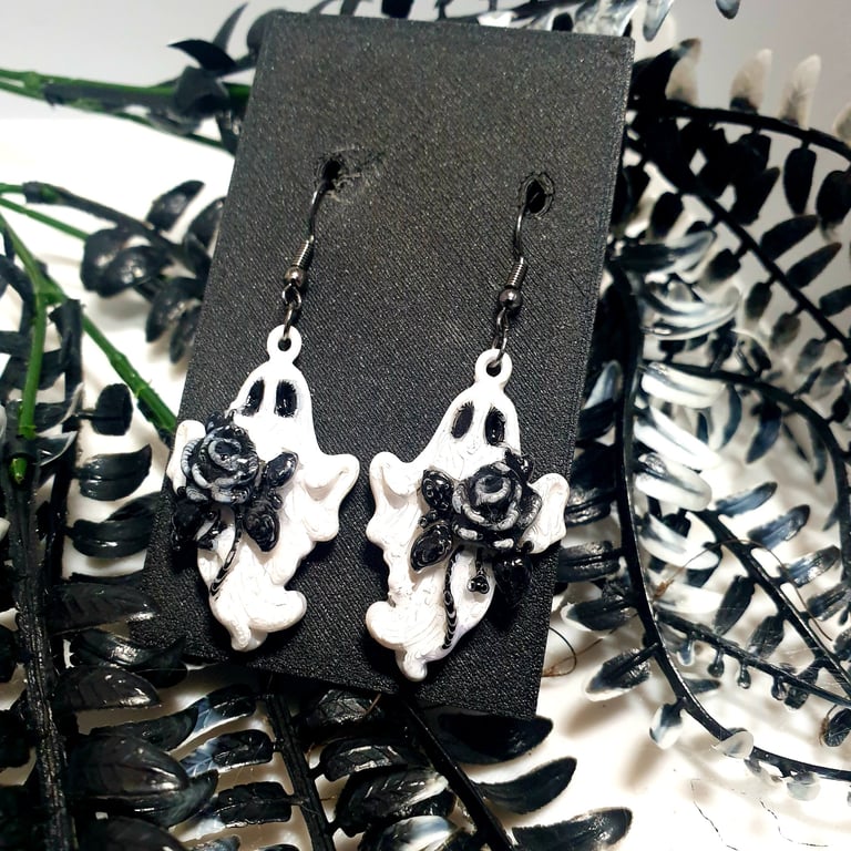 whimsy  ghost earrings 