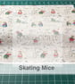 Skating Mice Acufactum cotton quilt fabrics from quarter metre - Image 4