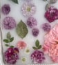 Handmade Resin Tray Set Pink Floral Design with Gold Detail and Coasters - Image 5