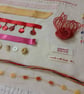 Silk and Sari Slow Stitching kit - upcycled and zero waste materials  - Image 9