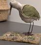 Wading bird inspired fabric sculpture ornament decoration 