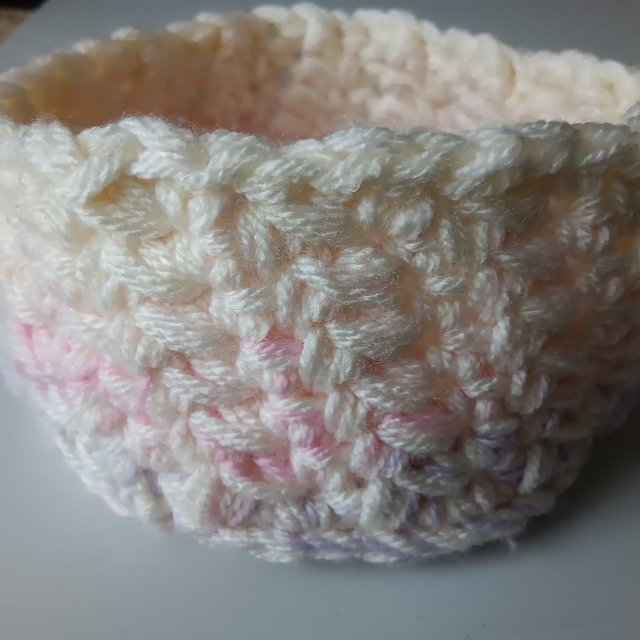 Crochet Basket (Pretty in Pink) - pretty and practical!