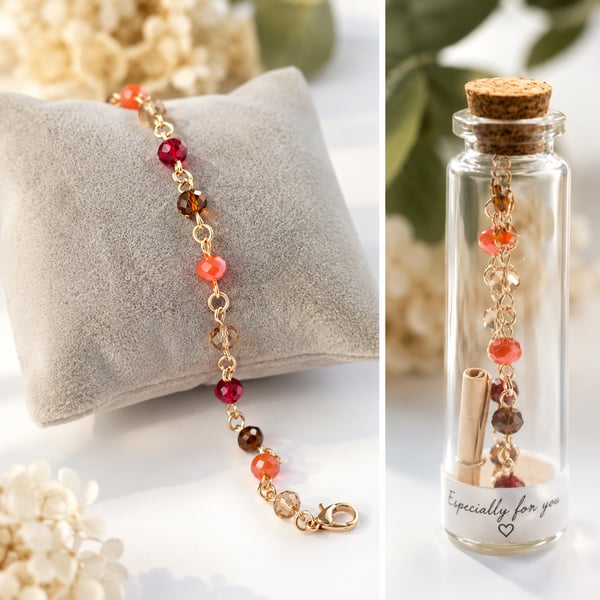 Handmade Message in A Bottle Bracelet,
