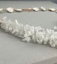 Moonstone & Cultured Pearl Bridal Crochet Necklace - Image 8