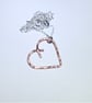 Small Copper Heart Pendant Necklace - UK Free Post - Image 4