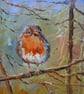Red Red Robin Oil painting 
