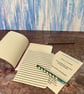 Notebook, Marine themed, A5 (ish), made from up-cycled and recycled materials. - Image 6
