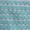 2 metres of light blue crocheted edging