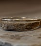 Silver Hammered Stacking Bangle - Image 1