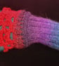 Red wrist warmer gloves - Image 2