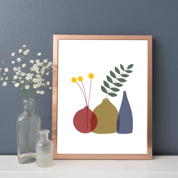 Billy Buttons Art Print