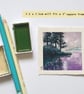 Miniature landscape painting - Evening reflections artwork - Image 3