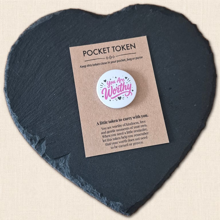 You Are Worthy Pocket Token - Little Reminder of Your Worth