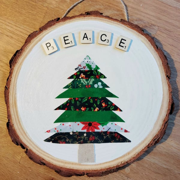 Christmas tree hanging decoration - peace