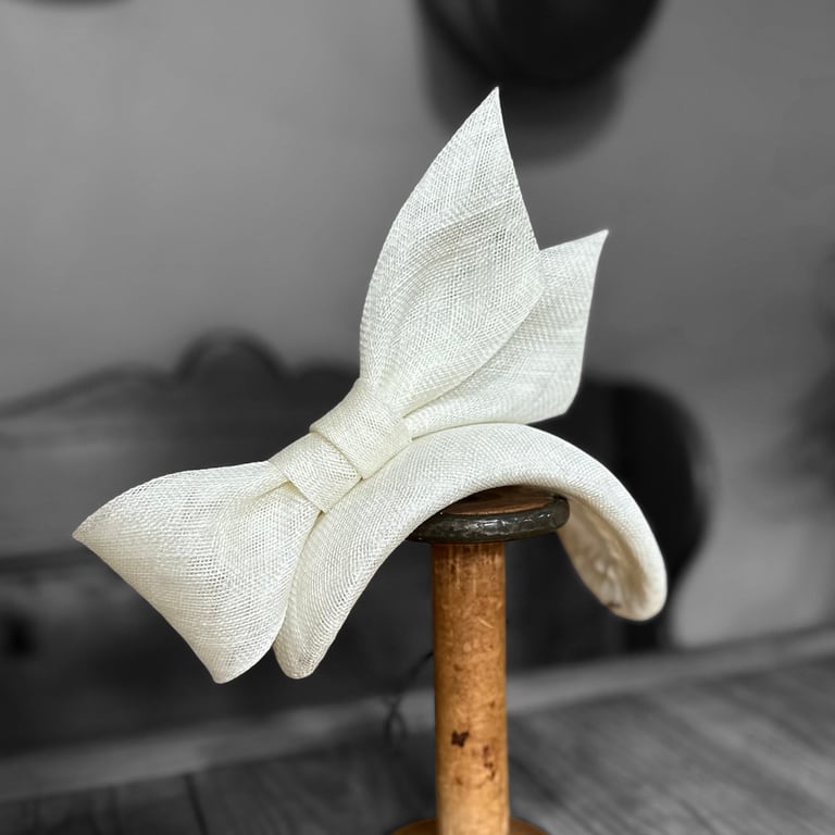 Ivory Fascinator Hat for Weddings, Races
