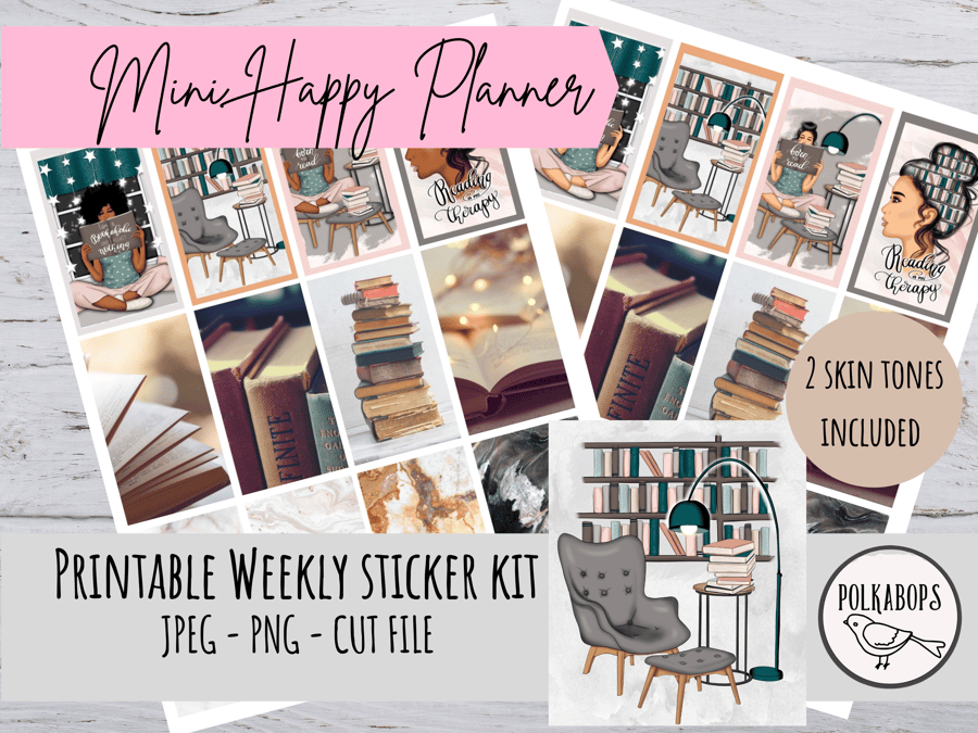 Mini Happy Planner Weekly Kit Vertical Planner Stickers Printable