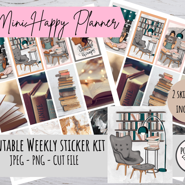 Mini Happy Planner Weekly Kit Vertical Planner Stickers Printable