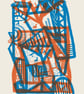Happenings in Donkey World No.18 two-colour A2 screen-print