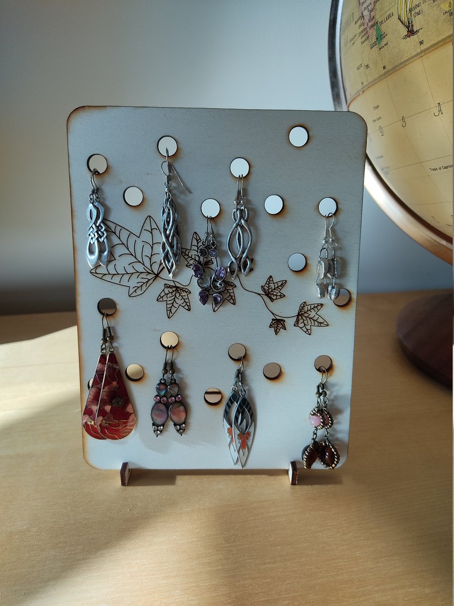 Laser cut earring holder on sale