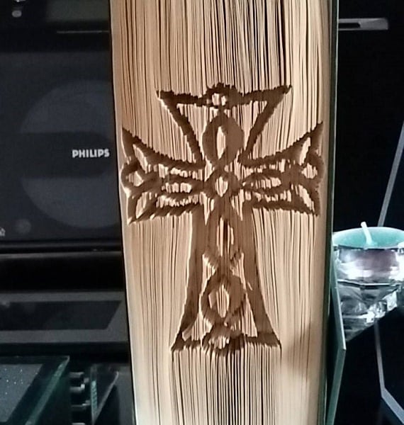 Cross 1 CUT & FOLD Book Folding Pattern - EMAILED PDF PATTERN