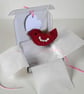 'A little bird told me' wool felt and crochet bird letterbox gift. - Image 4