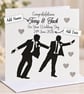 Personalised Same Sex Wedding Card for Two Grooms-Congratulations Card - Image 2