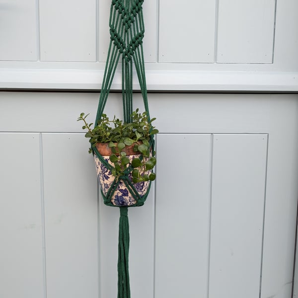  Eco Cotton Macramé Hanging Basket Plant Pot Holder