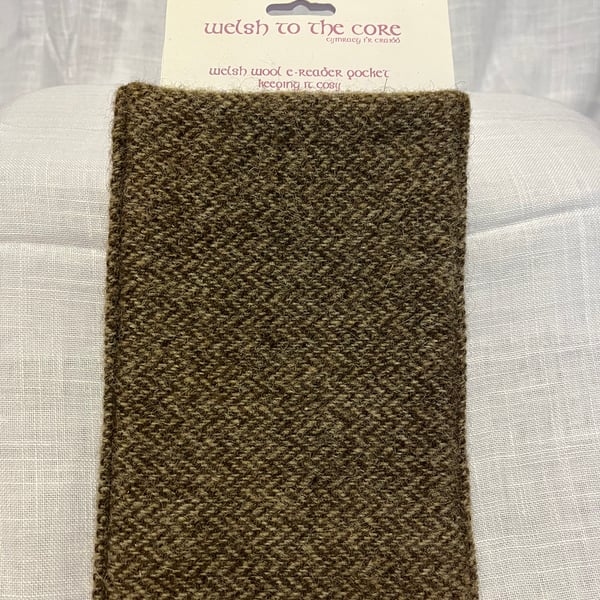 Handmade Welsh Wool Small tablet sleeve