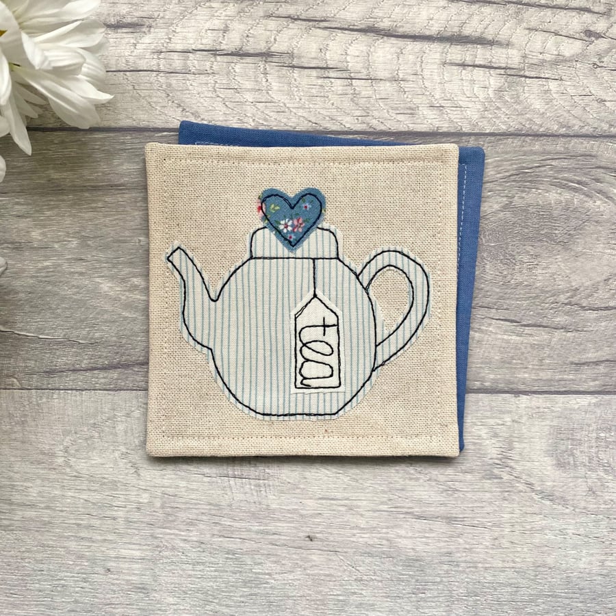 Teapot coaster, drinks mat