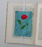 Elasticated Bookmark with Embroidered Poppy - Image 6