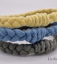 Little Bird - Handmade Recycled Cotton Yarn Bracelet - Small - Limited Edition - Image 3