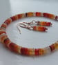 Shades Of Fire Opal Bracelet and Earring Set 2 - Image 2