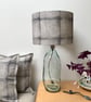 Hand Printed Linen Lampshade in Lavender Grey - Image 2