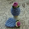 Crochet Egg Cosies/Lilac with Roses (Made to order)
