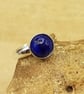 Minimalist sapphire ring. Adjustable. September Birthstone - Image 1