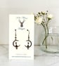 Charm Earrings - Cat in Moon - Style 2